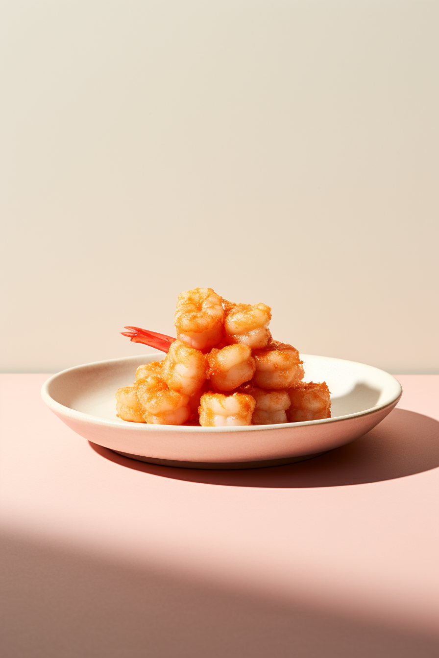 Frying Low-Carb Shrimp Tempura