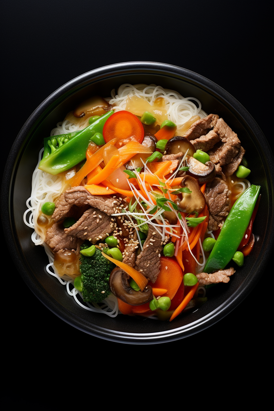Ingredients for Low-Carb Sukiyaki
