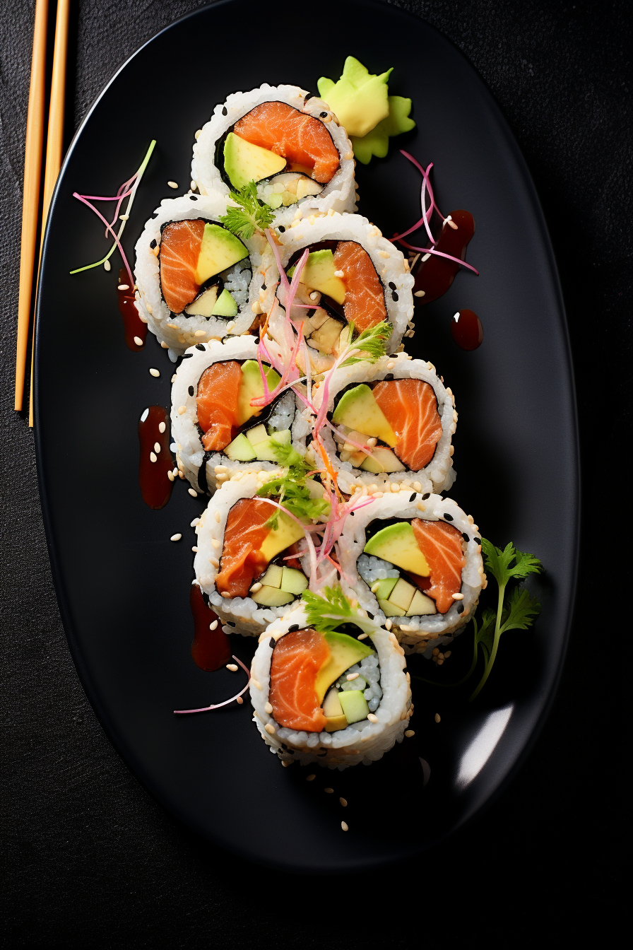 Ingredients for Low-Carb Sushi Rolls