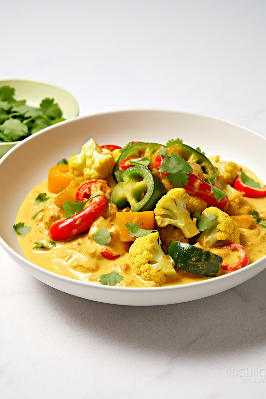 Keto Vegetable Curry Preparation
