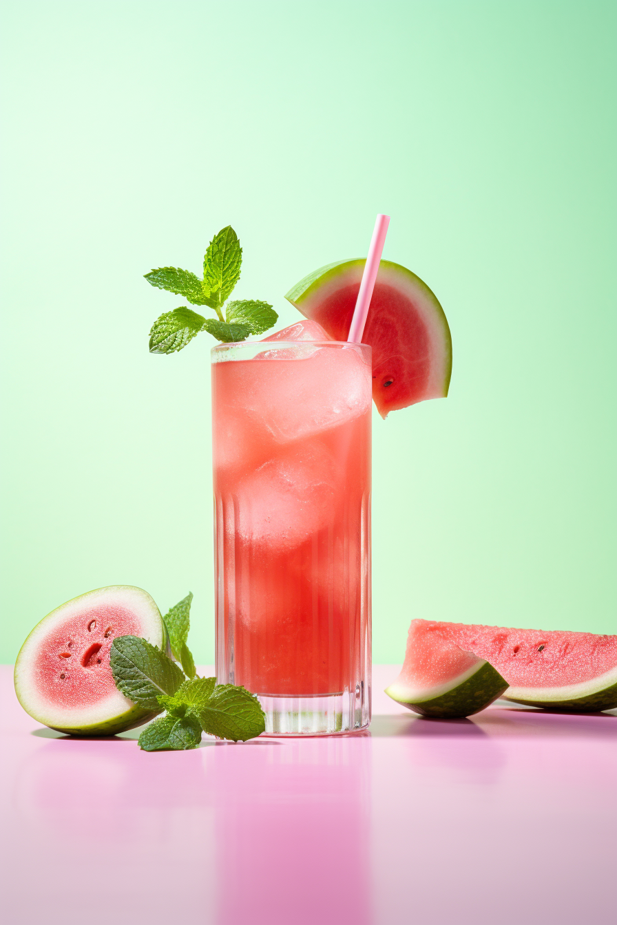 Low-Carb Watermelon, Lime, and Mint Summer Juice