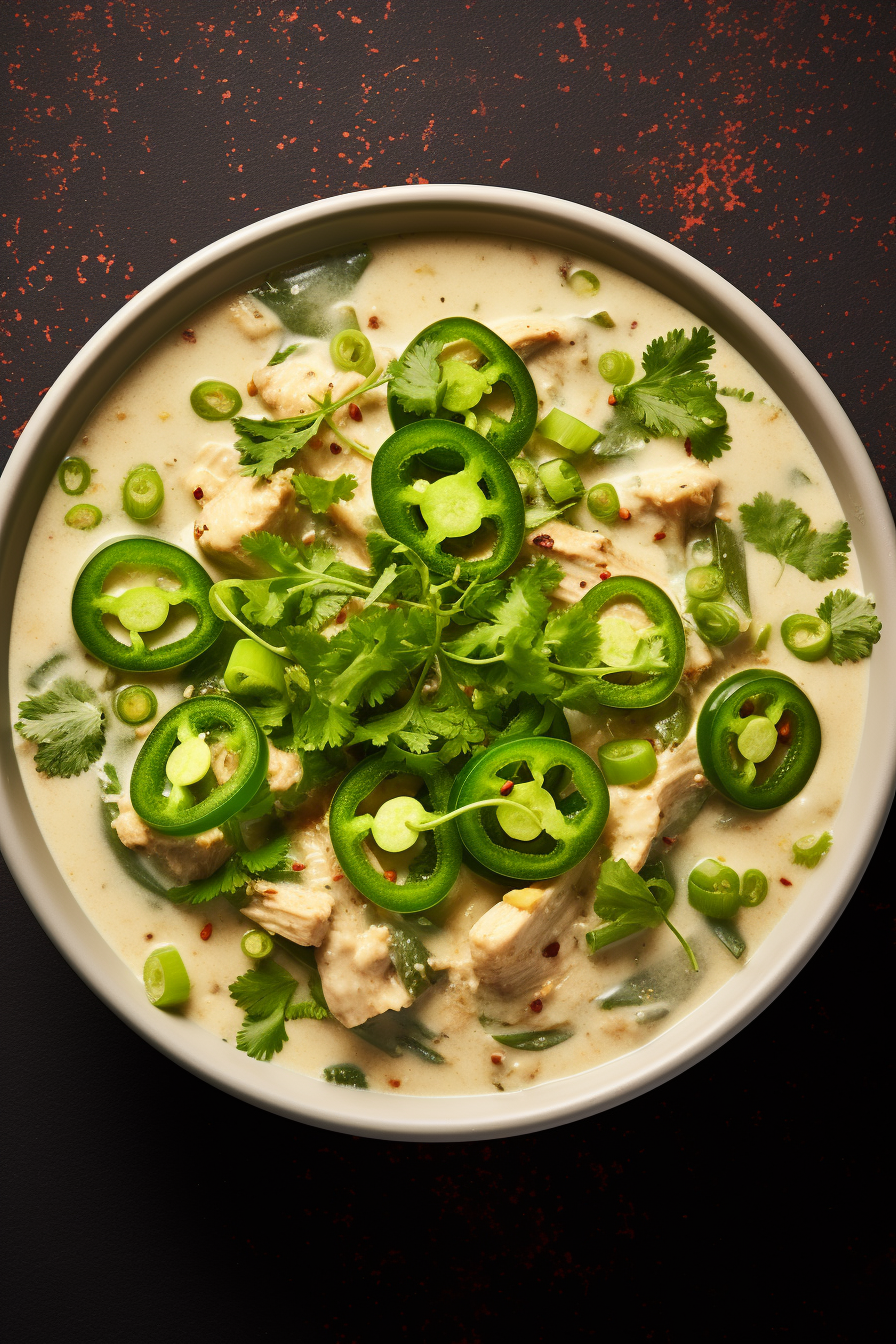 Low-Carb White Chicken Chili Cooking