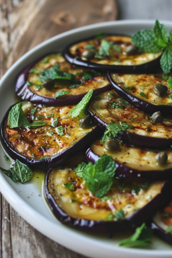 Marinated Eggplant with Capers and Mint_001