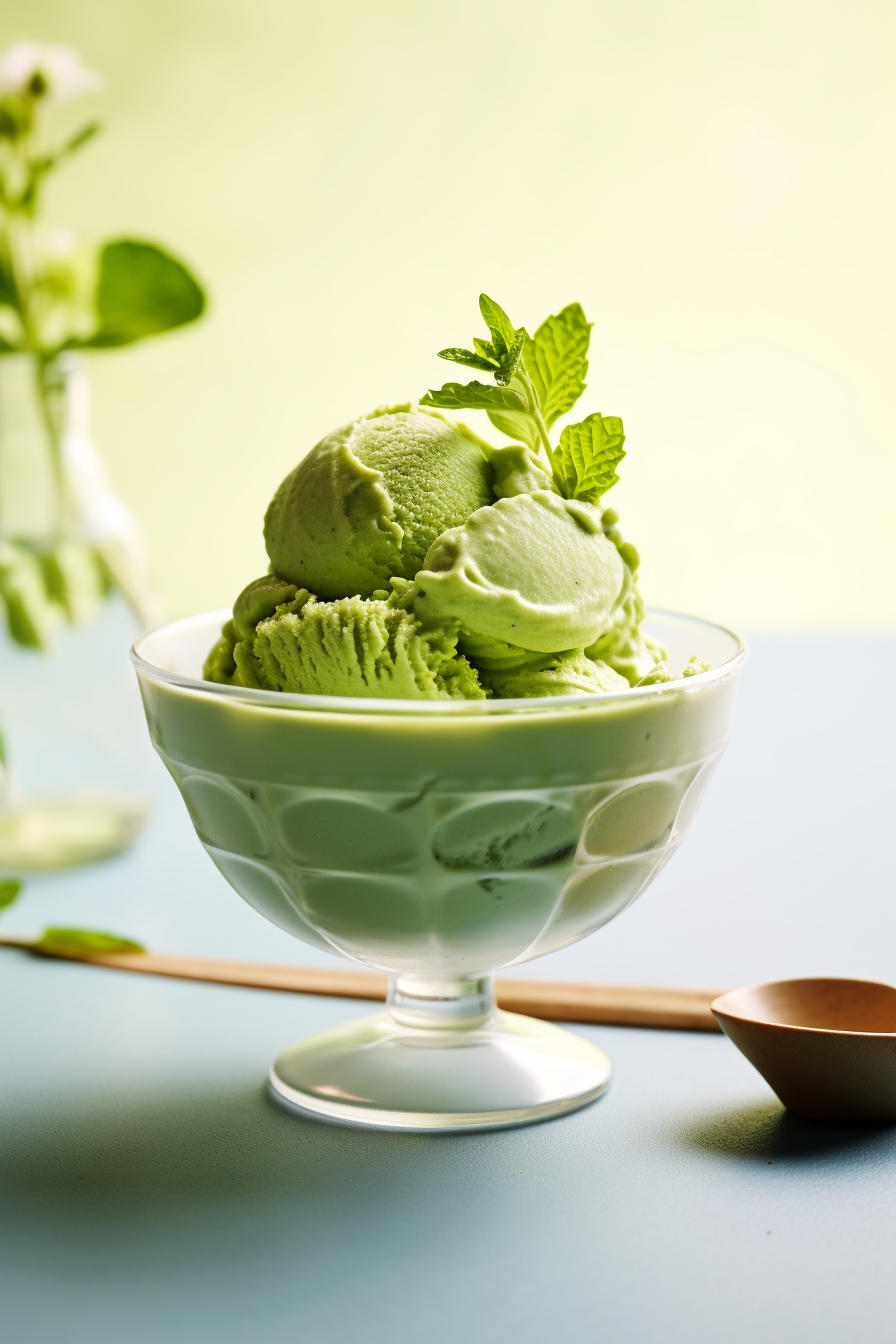 Matcha Green Tea Keto Ice Cream Ready to Serve