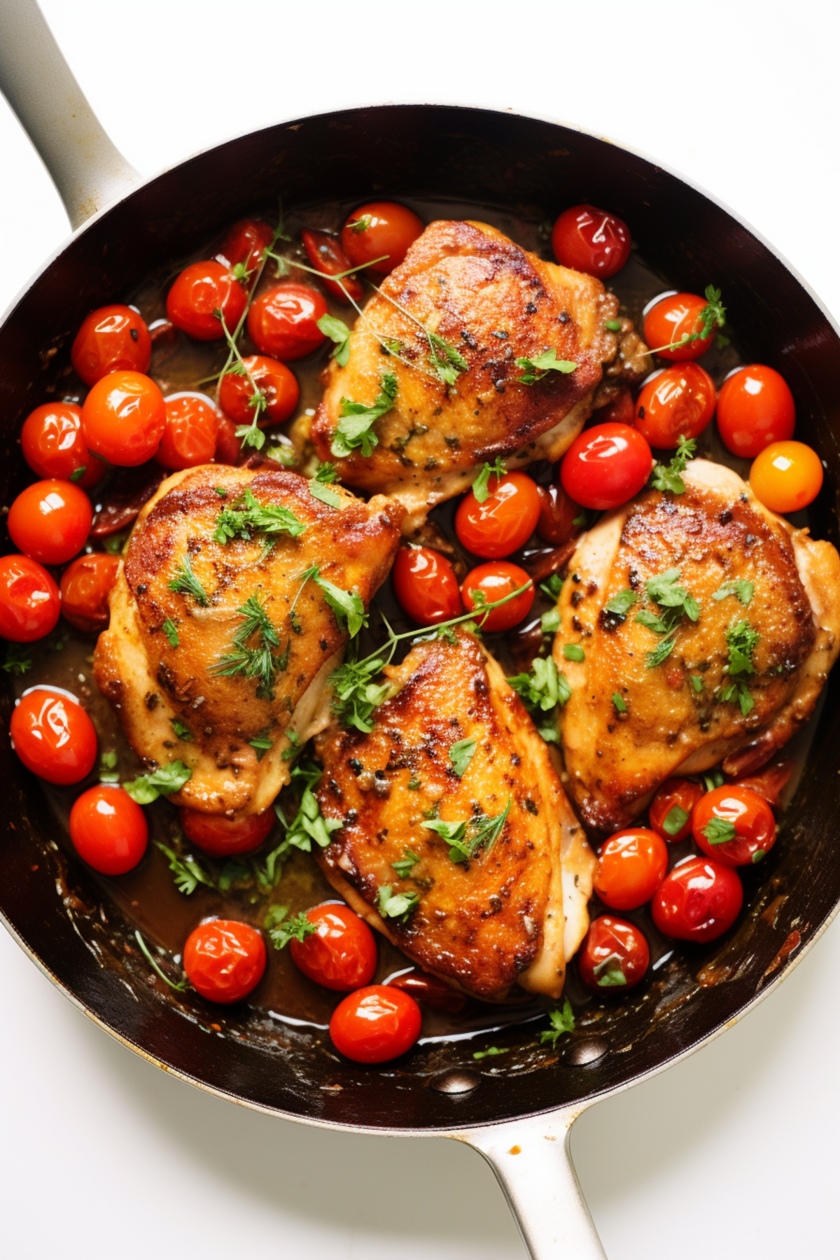 Mediterranean Keto Chicken Thighs with Olives and Tomatoes_001