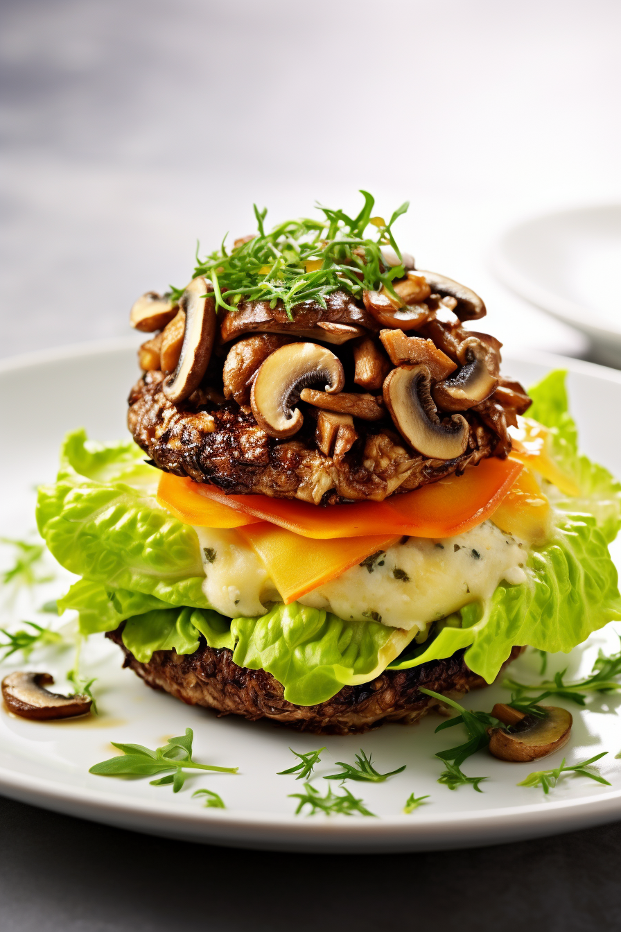 Mushroom Swiss Keto Burgers