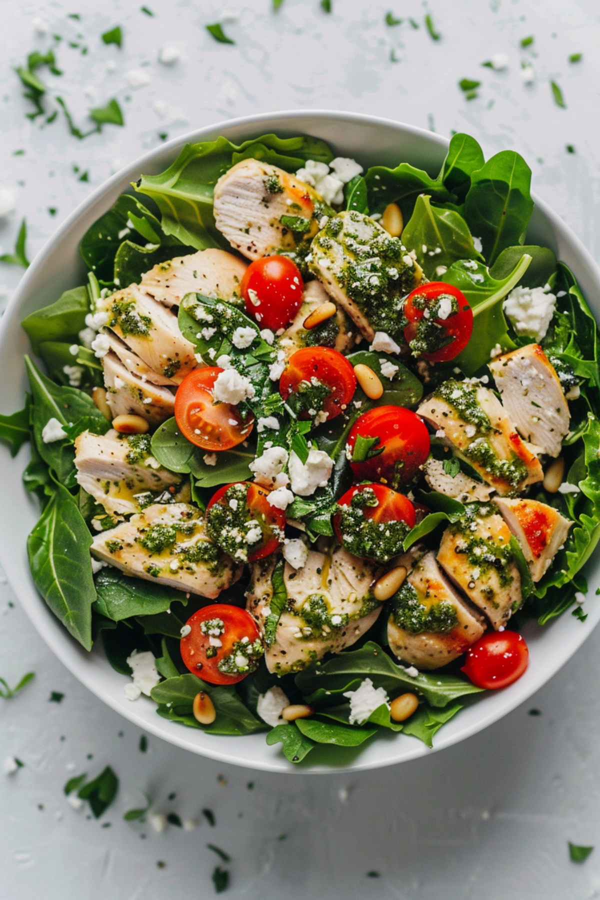 Pesto Chicken Salad (Keto & Low Carb)_001