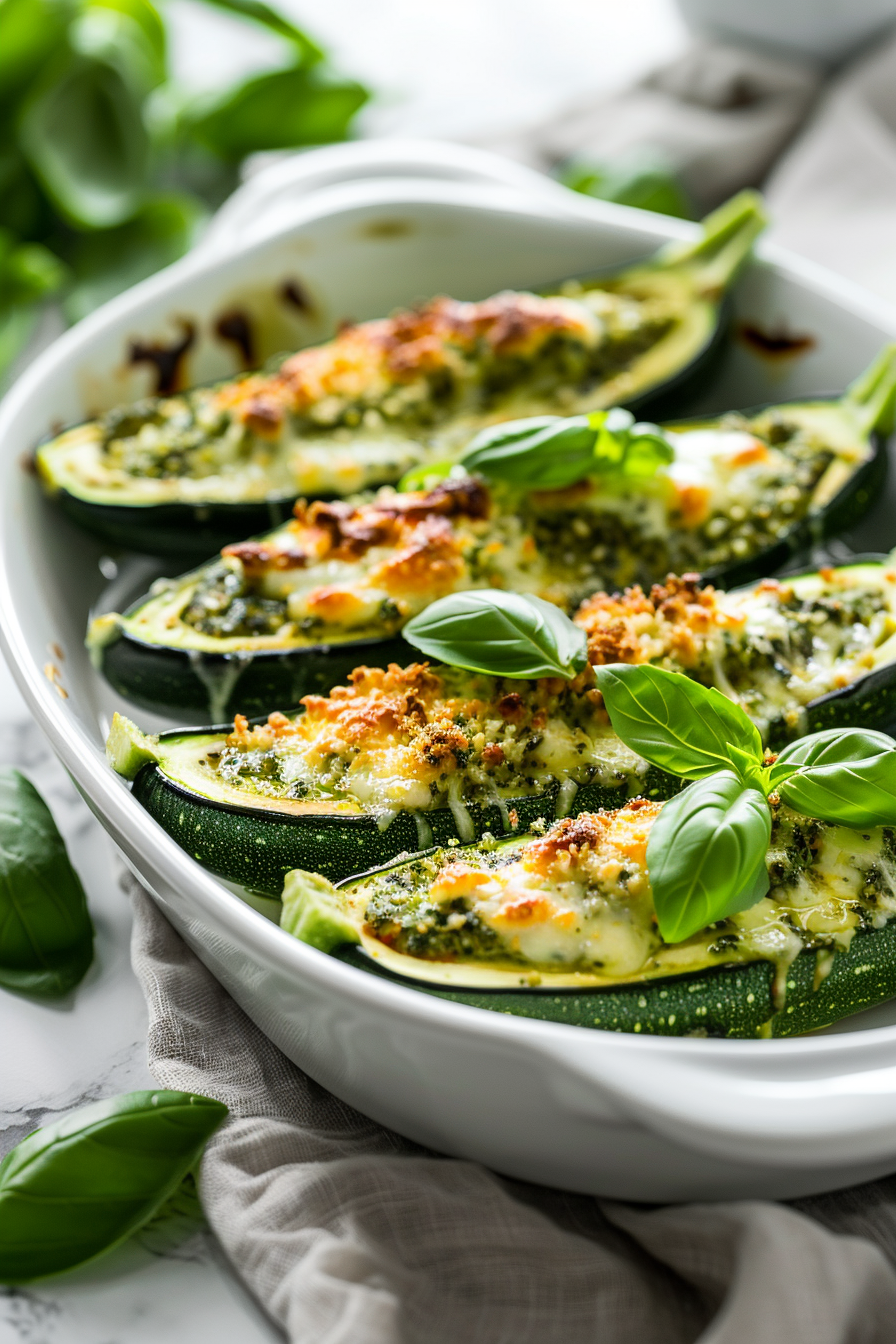 Scooping Zucchini for Boats