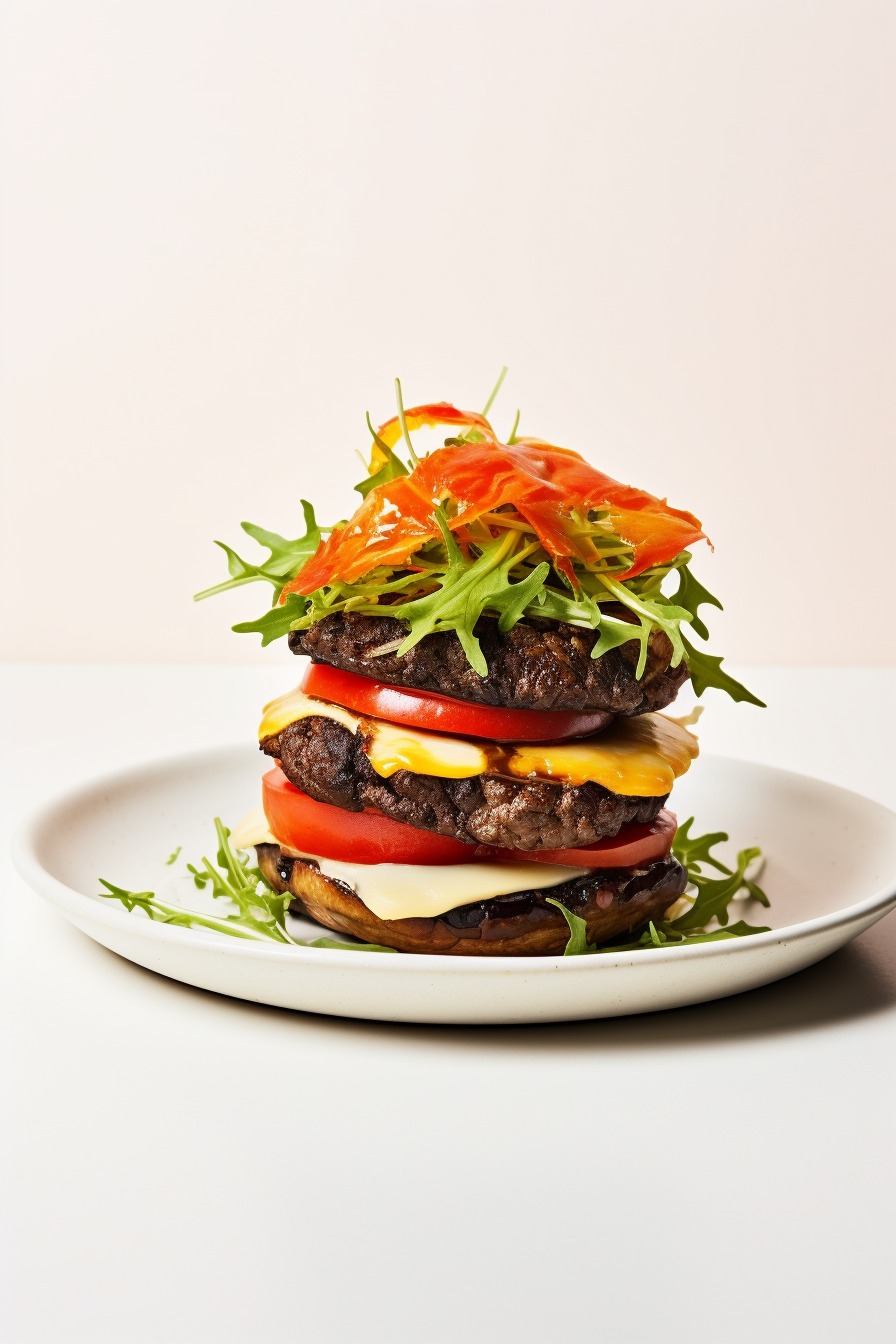 Ingredients for Portobello Mushroom Keto Burger