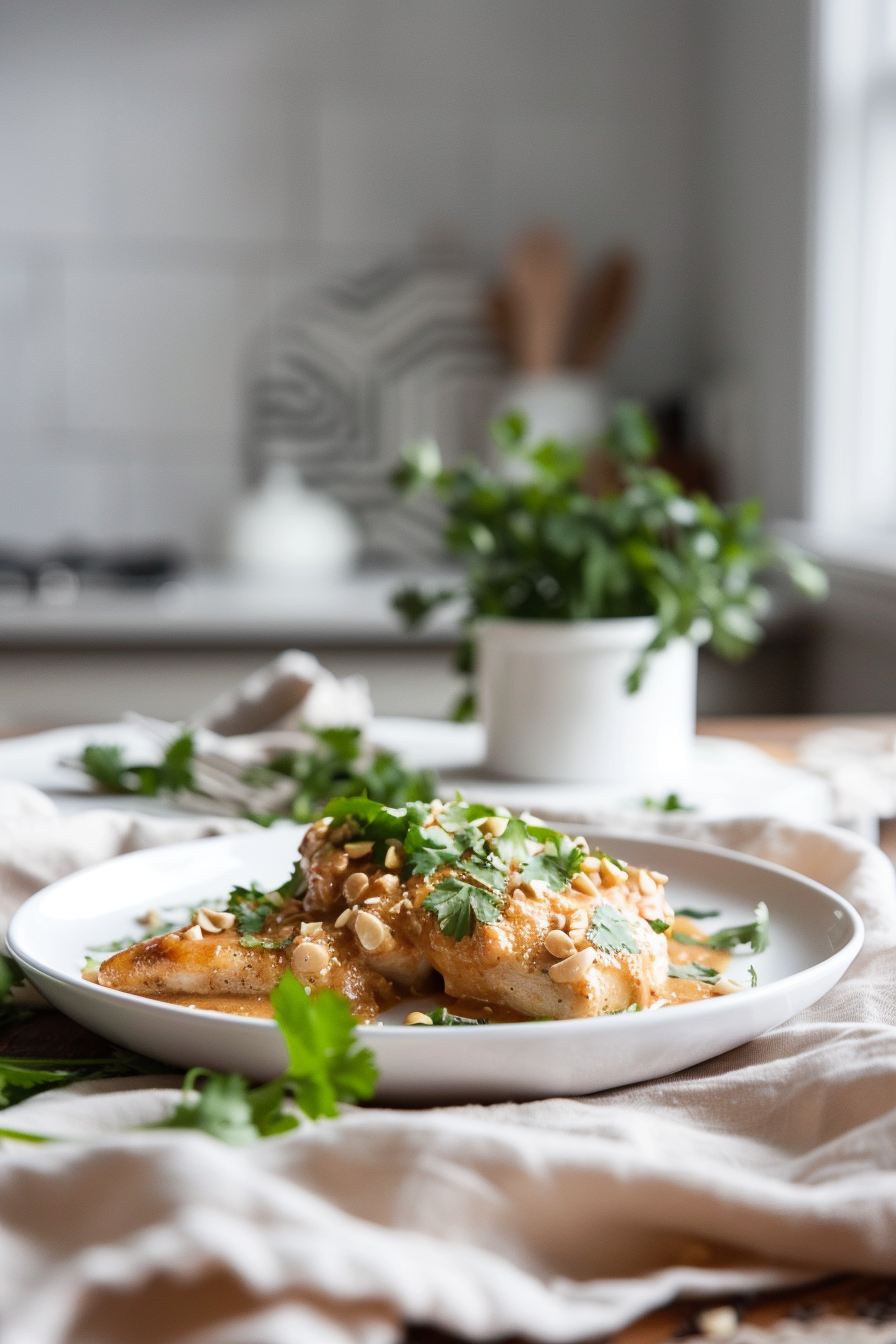 Savory Keto Peanut Butter Chicken