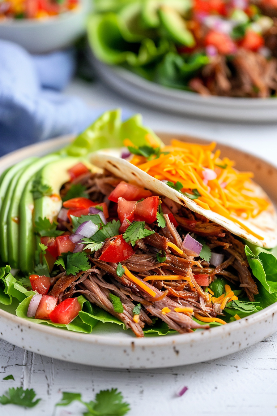 Slow Cooker Keto Carnitas Tacos