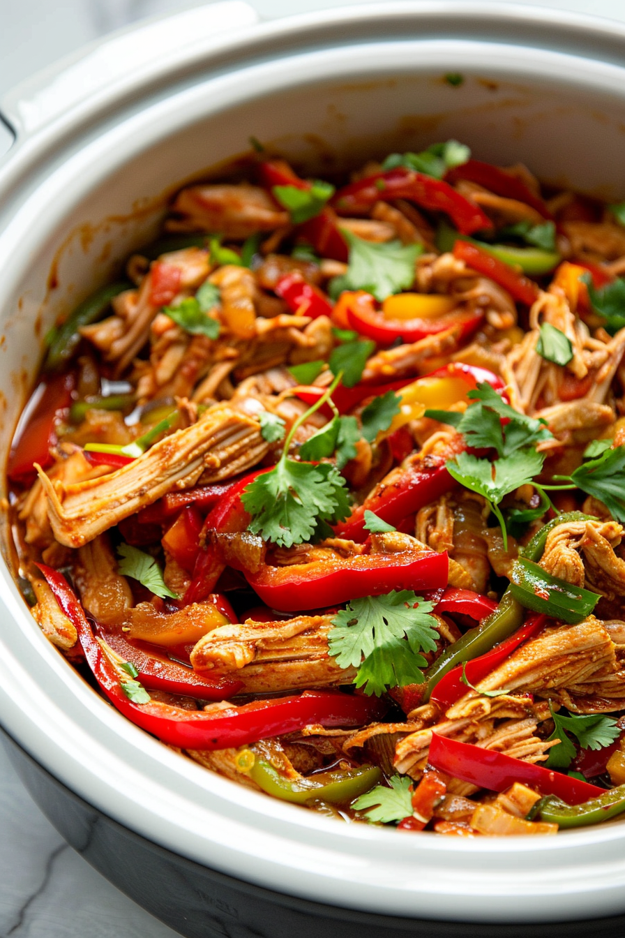 Slow Cooker Keto Chicken Fajitas