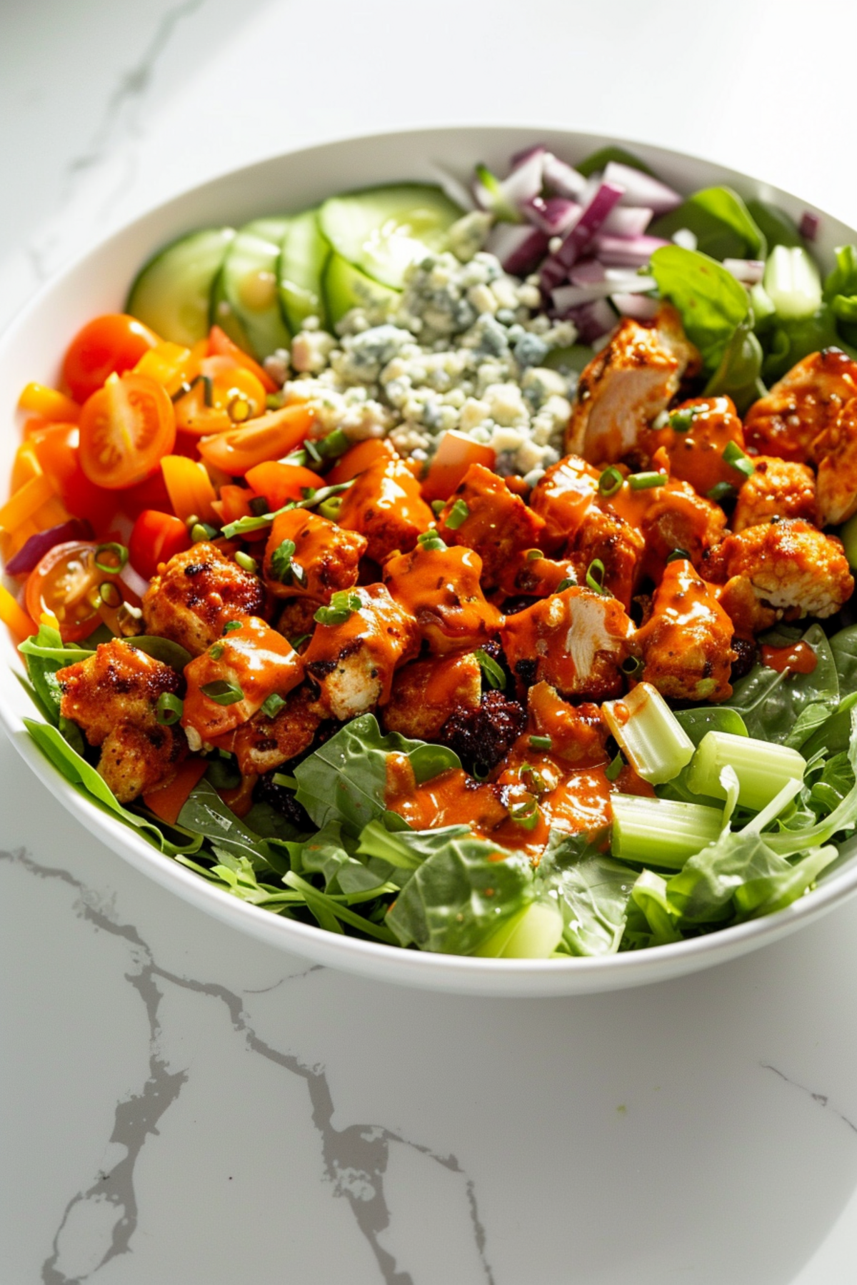 Spicy Buffalo Chicken Salad (Keto-Friendly)_001
