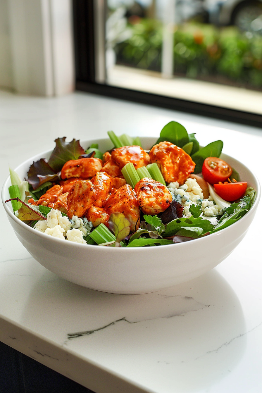 Spicy Buffalo Chicken Salad Ready to Serve