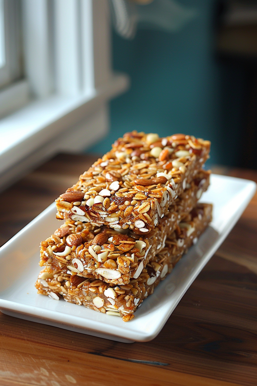 Spicy Keto Ginger Granola Bars Ready to Eat