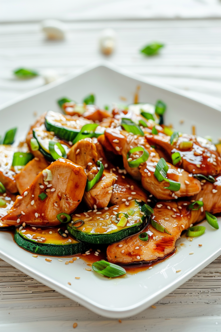 Stir-Fried Chicken and Zucchini in Soy Ginger Sauce_001