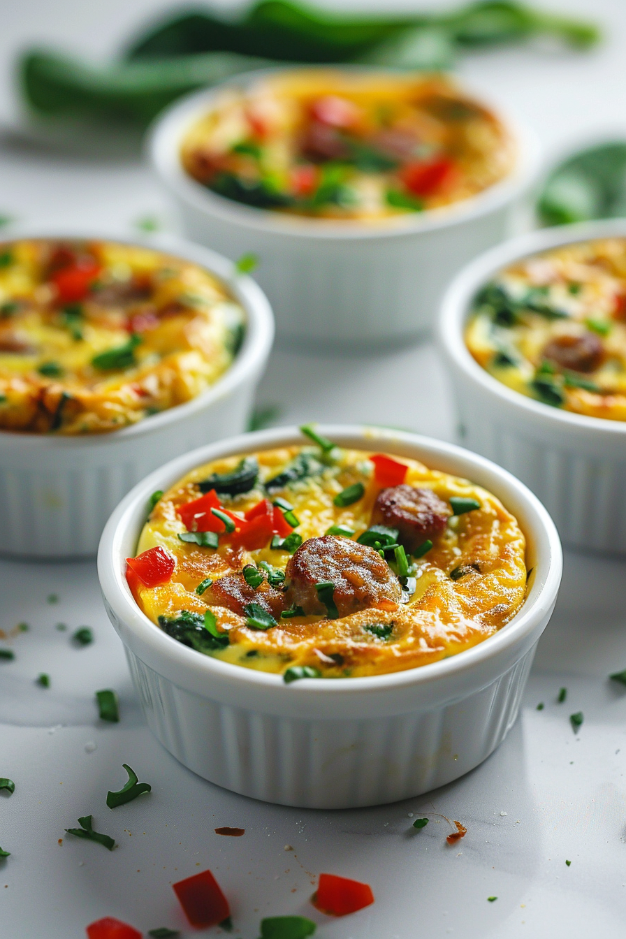 Baked Keto Italian Sausage and Cheese Mini Frittatas Ready to Eat