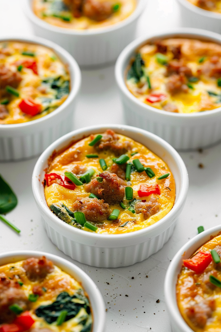 Baked Keto Italian Sausage and Cheese Mini Frittatas