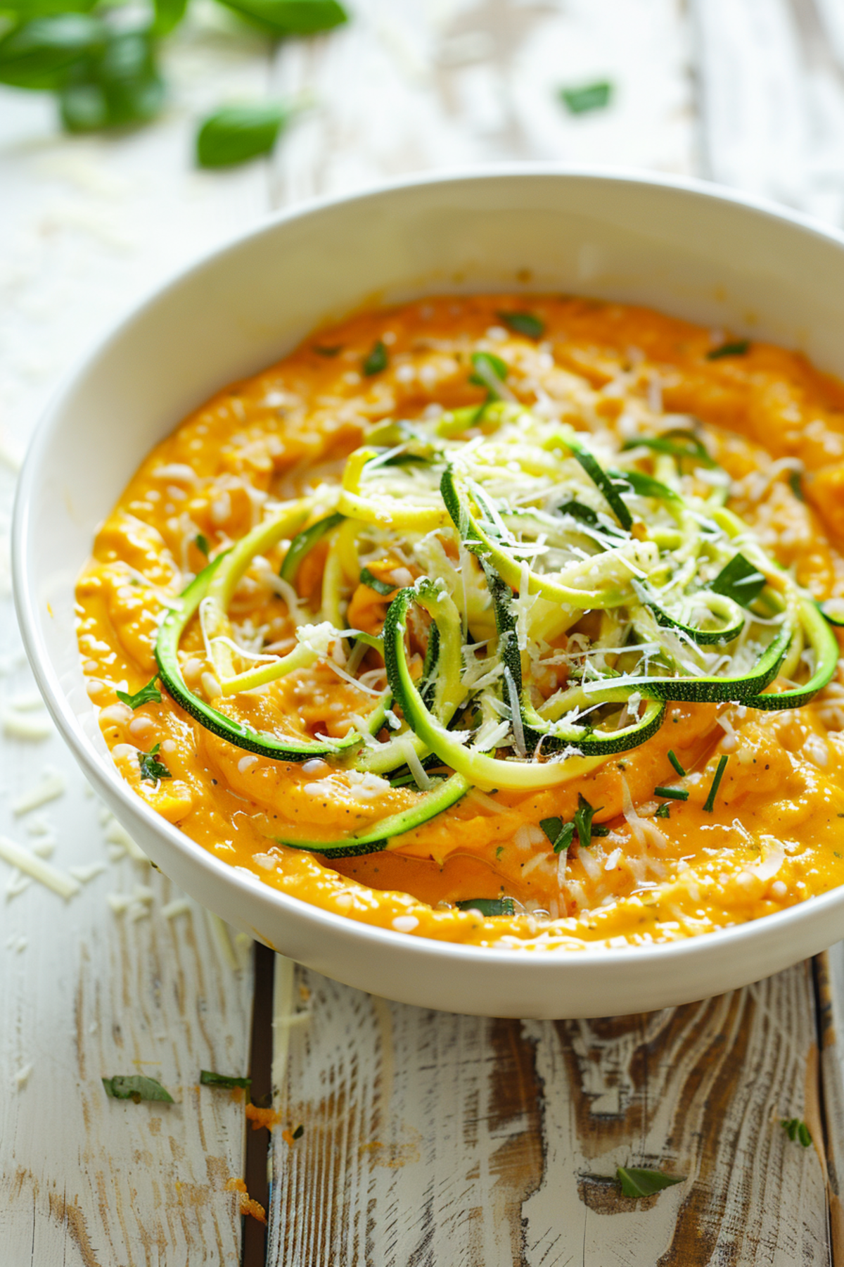 Creamy Keto Pumpkin Alfredo Sauce with Zoodles_001