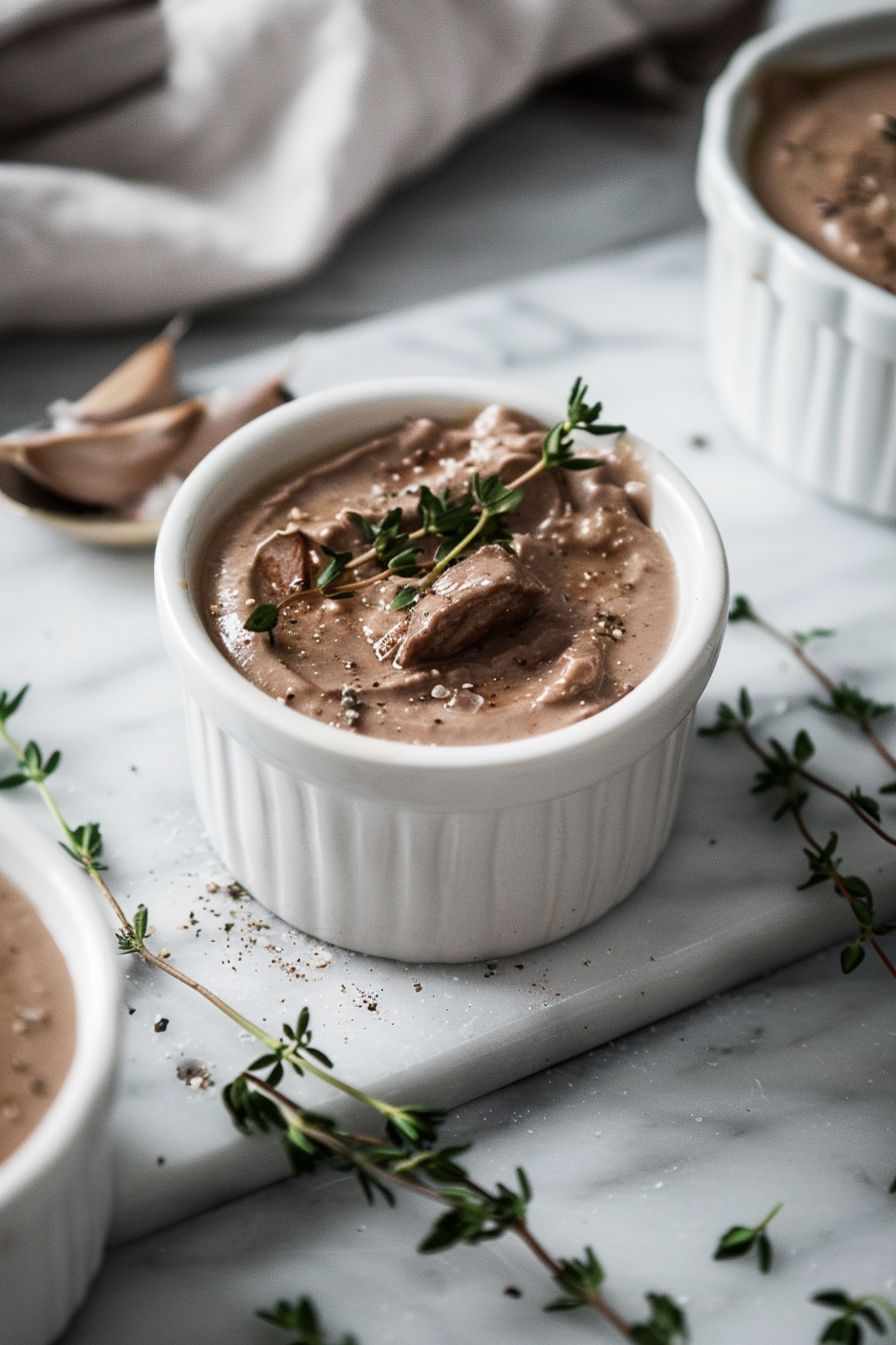 Preparing Instant Pot Keto Chicken Liver Pâté