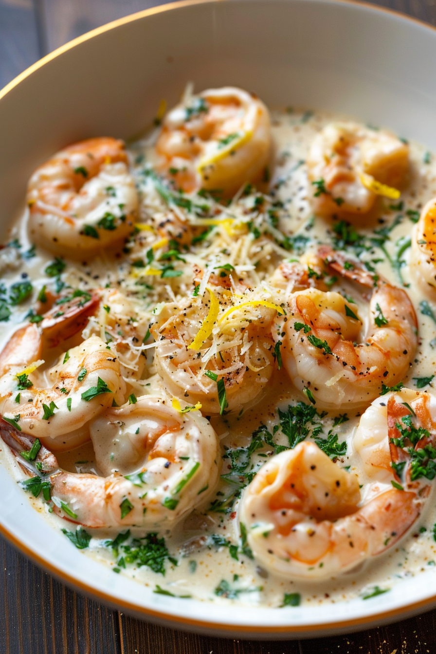 Instant Pot Keto Creamy Shrimp Scampi