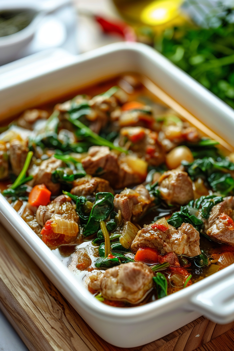 Keto Lamb Stew Preparation