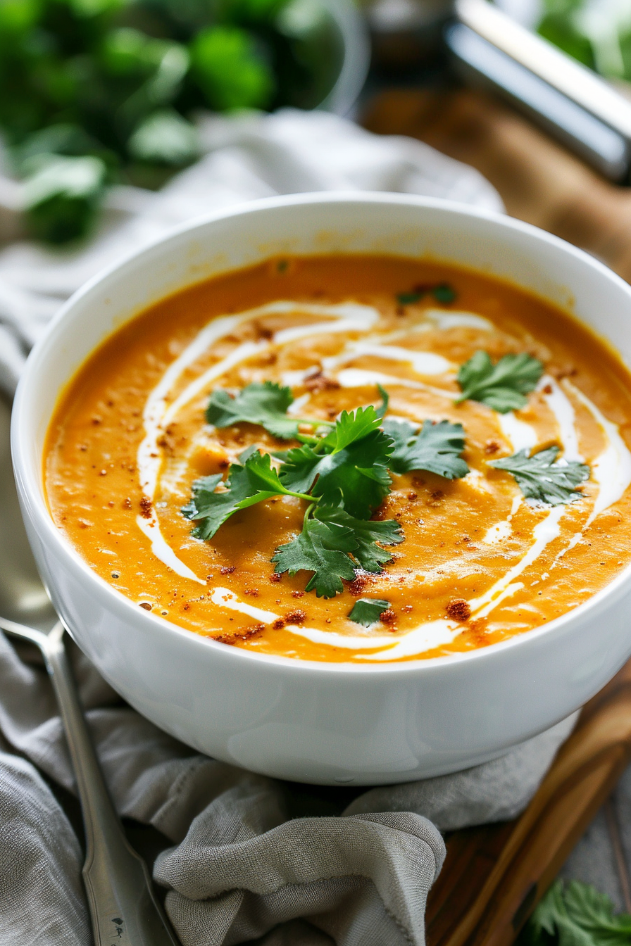 Instant Pot Keto Spicy Pumpkin Soup Preparation