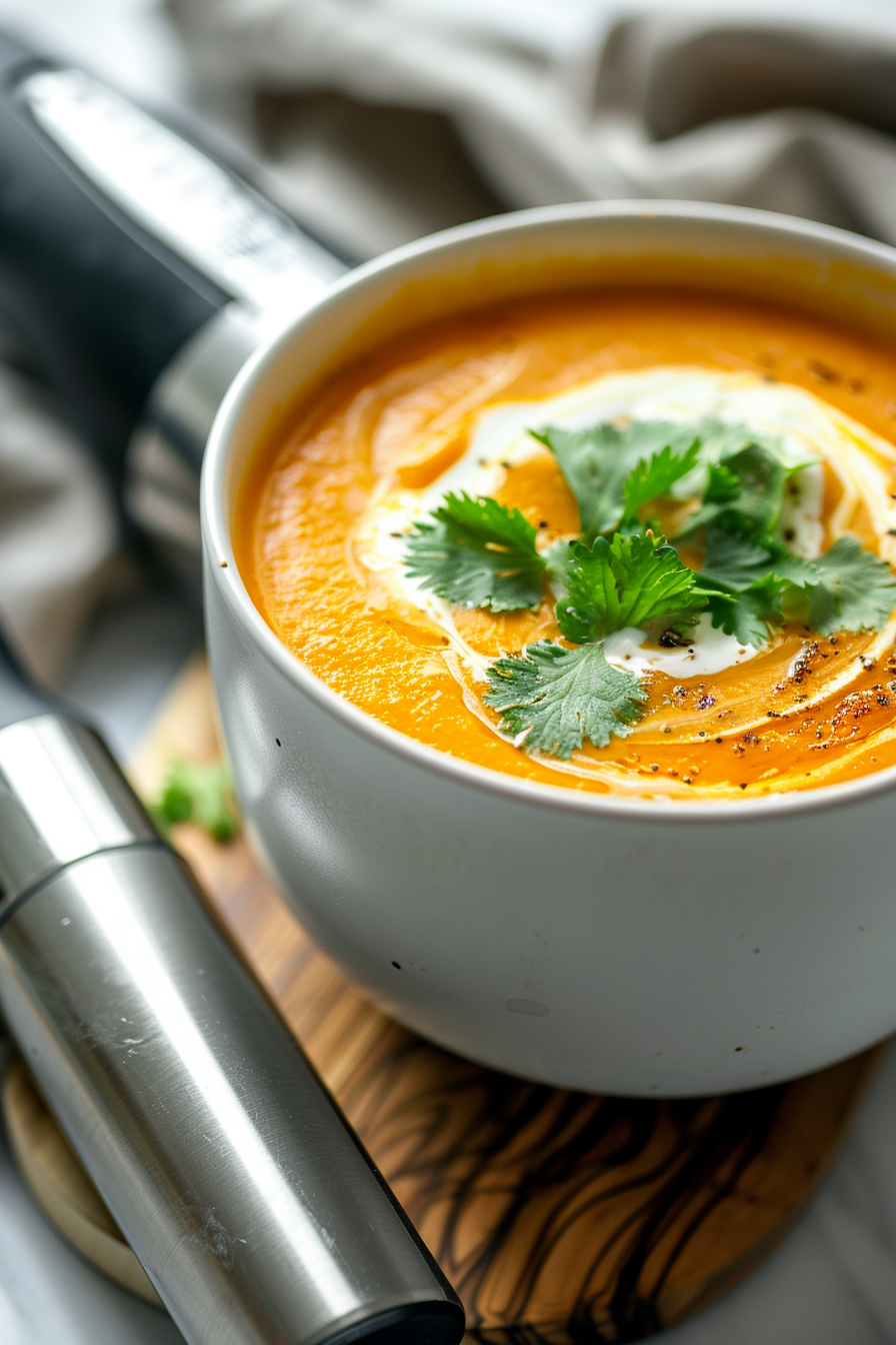 Instant Pot Keto Spicy Pumpkin Soup