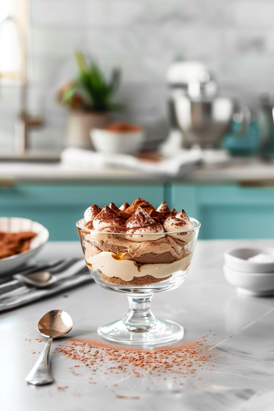 Keto Amaretto Tiramisu Layers