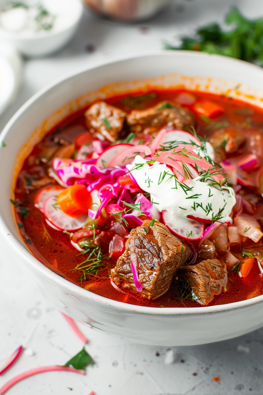 Ingredients for Keto Borscht