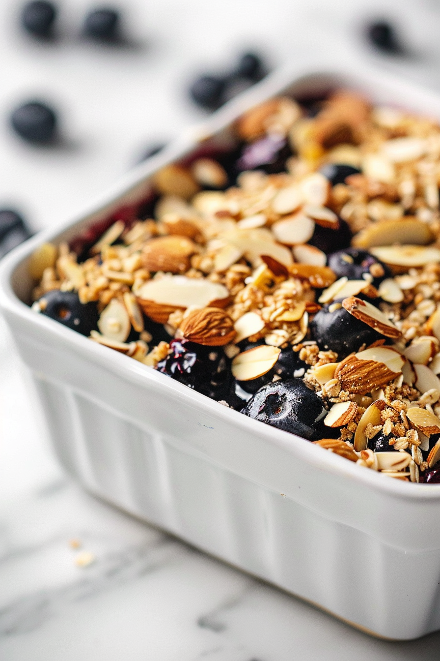 Keto Blueberry Almond Crumble