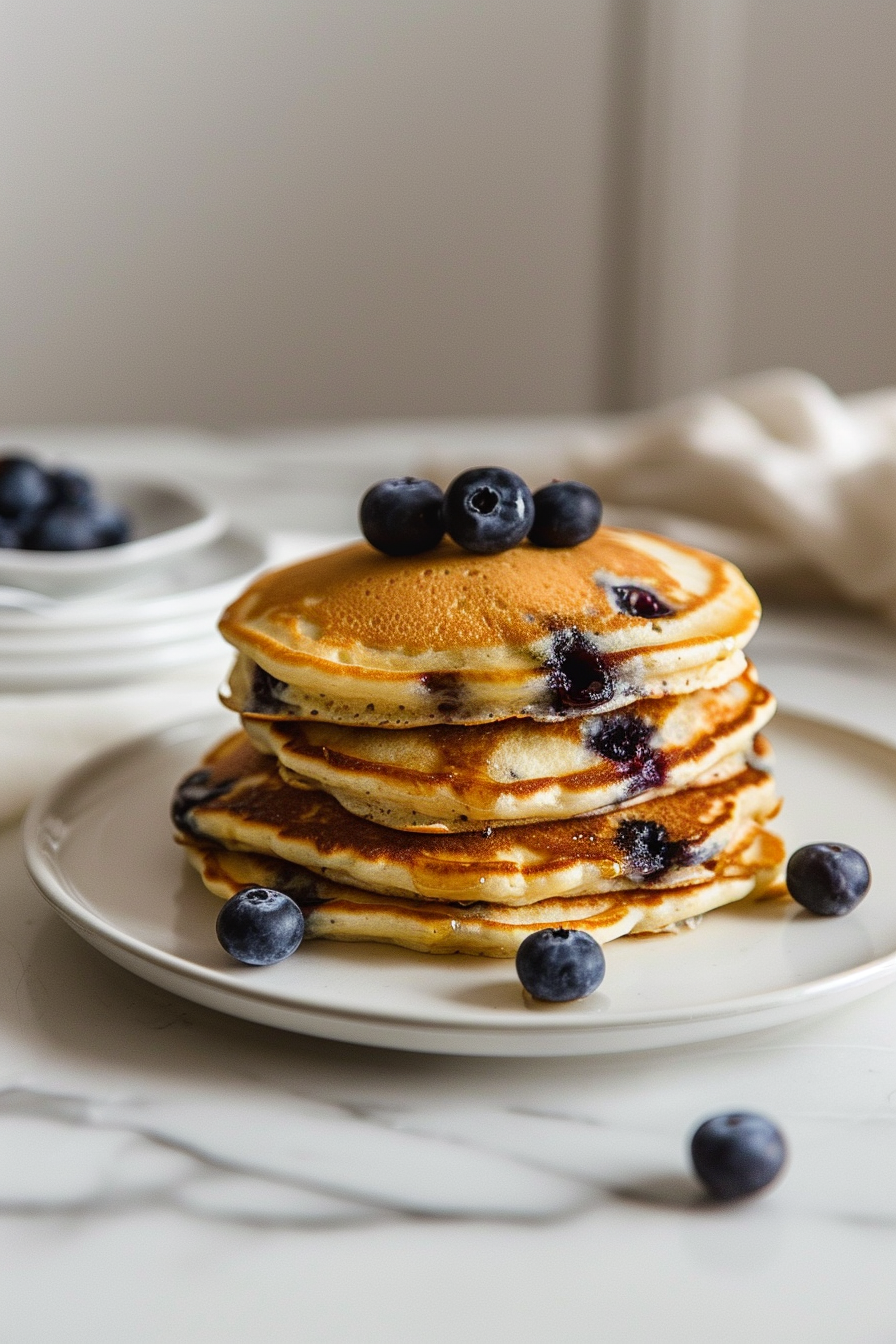 Ingredients for Keto Blueberry Coconut Flour Pancakes