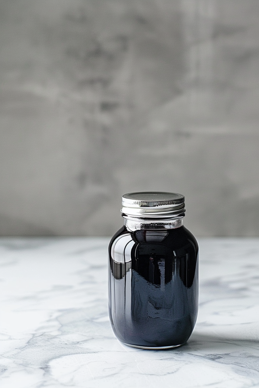 Keto Blueberry Coulis in a Jar