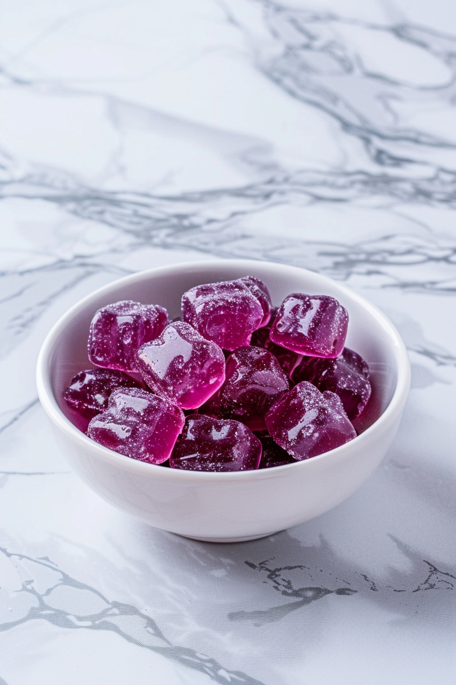 Preparing Keto Blueberry Gelatin Gummy Bears