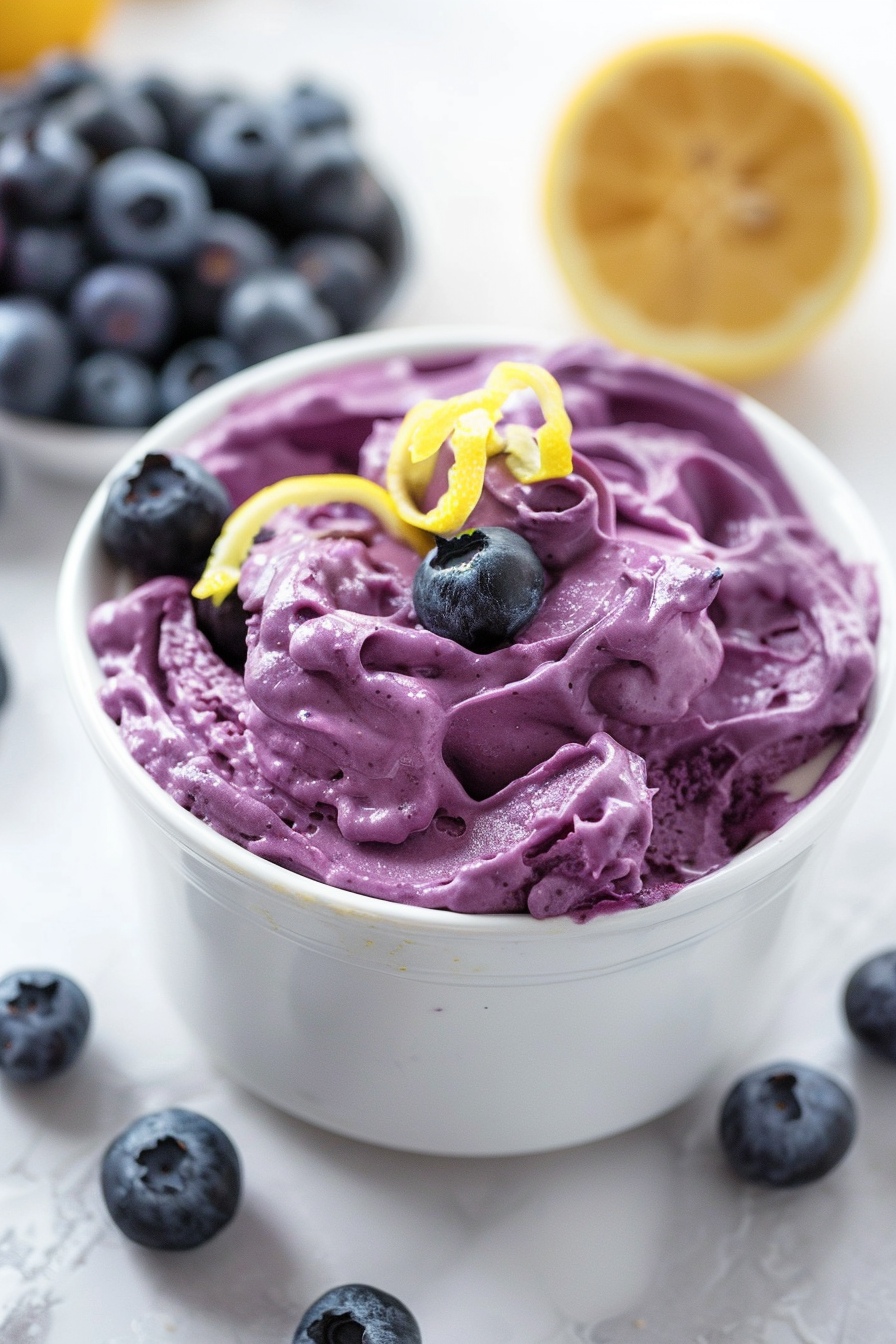 Keto Blueberry Lemon Mousse