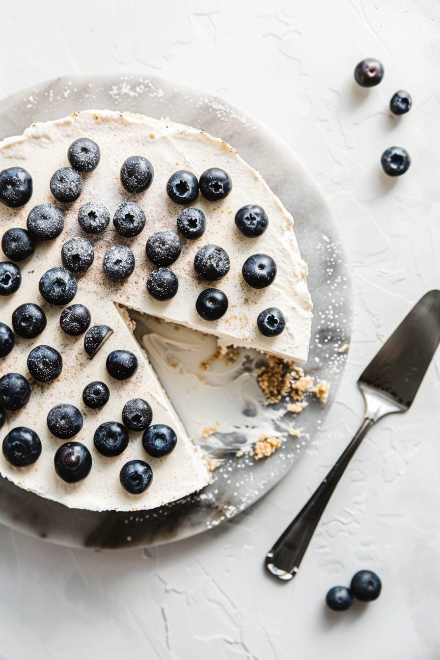 Keto Blueberry Ricotta Cake Preparation