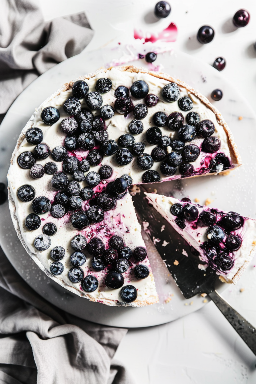 Keto Blueberry Ricotta Cake