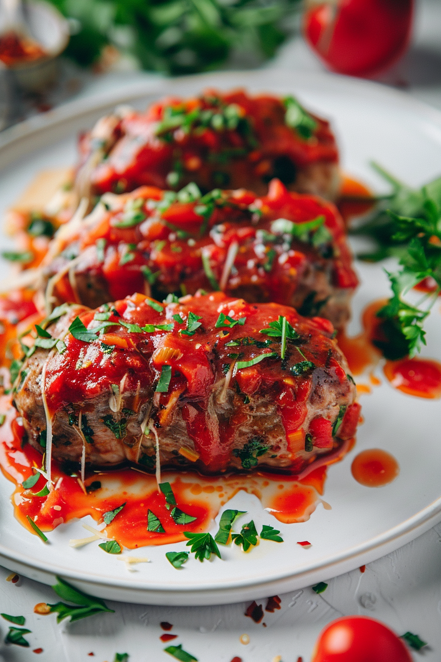 Keto Braciole Cooking