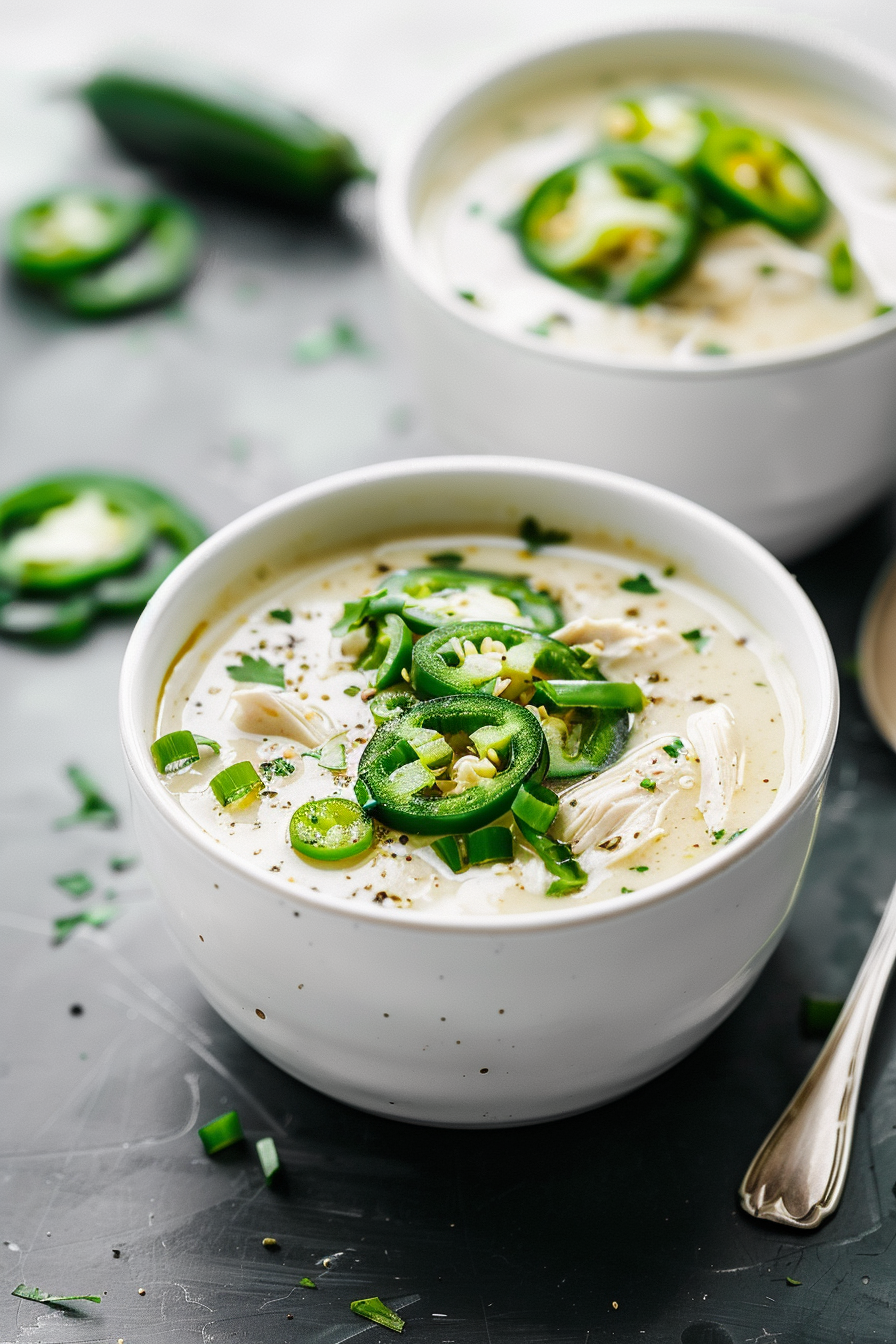 Keto Creamy Jalapeño Popper Chicken Soup