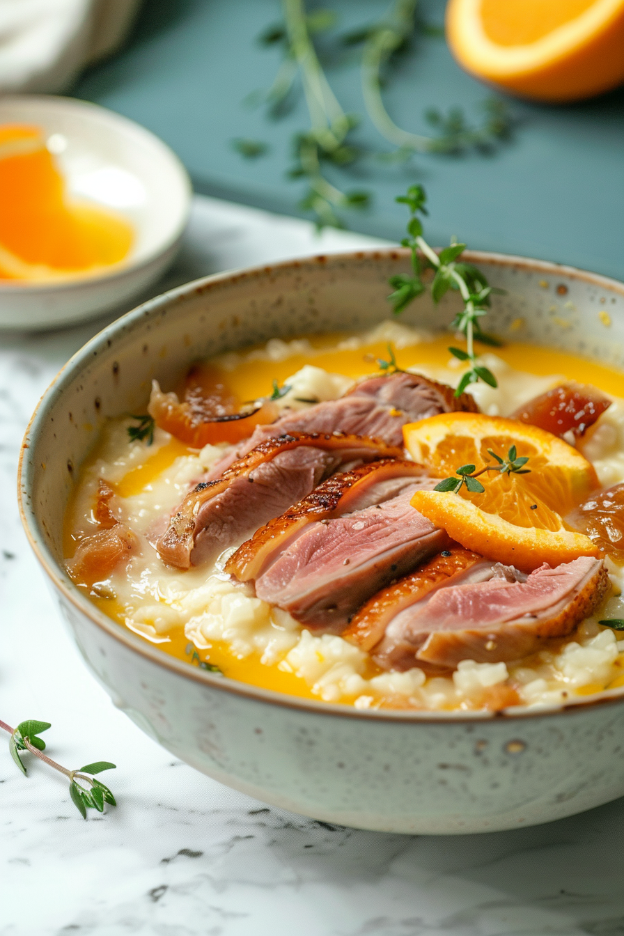 Keto Duck and Orange Soup Preparation