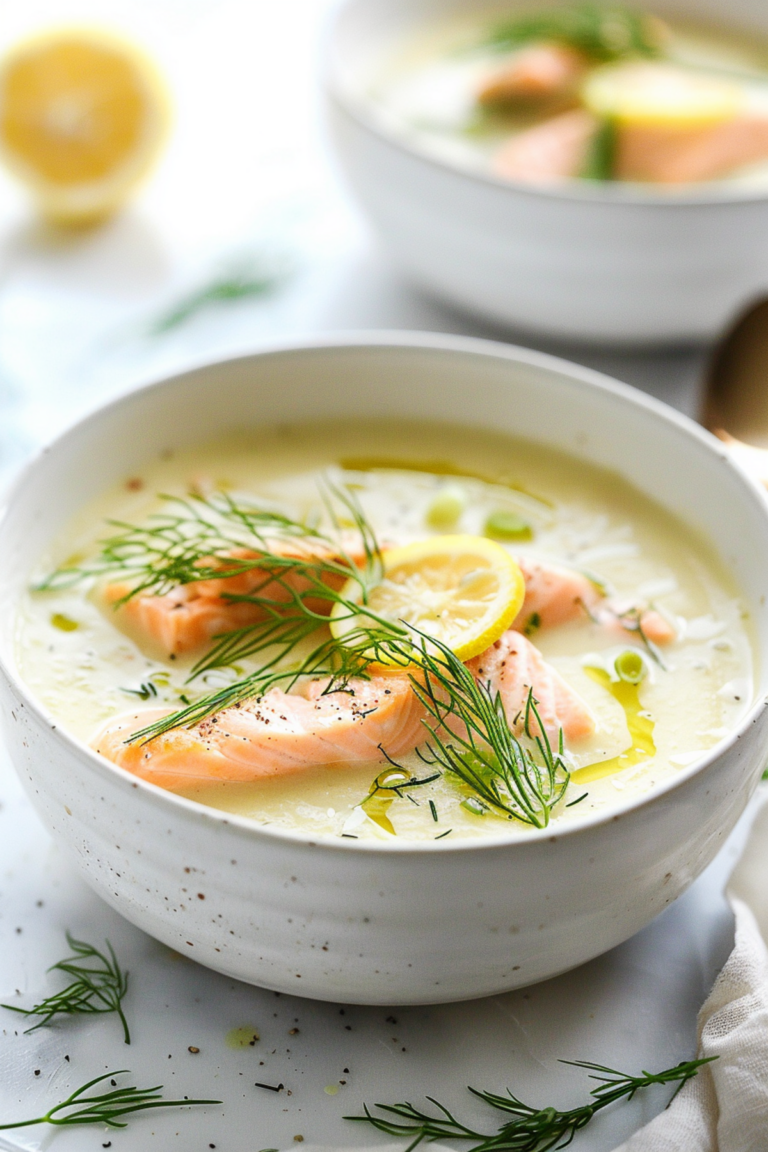 Keto Fennel and Leek Soup with Salmon_001