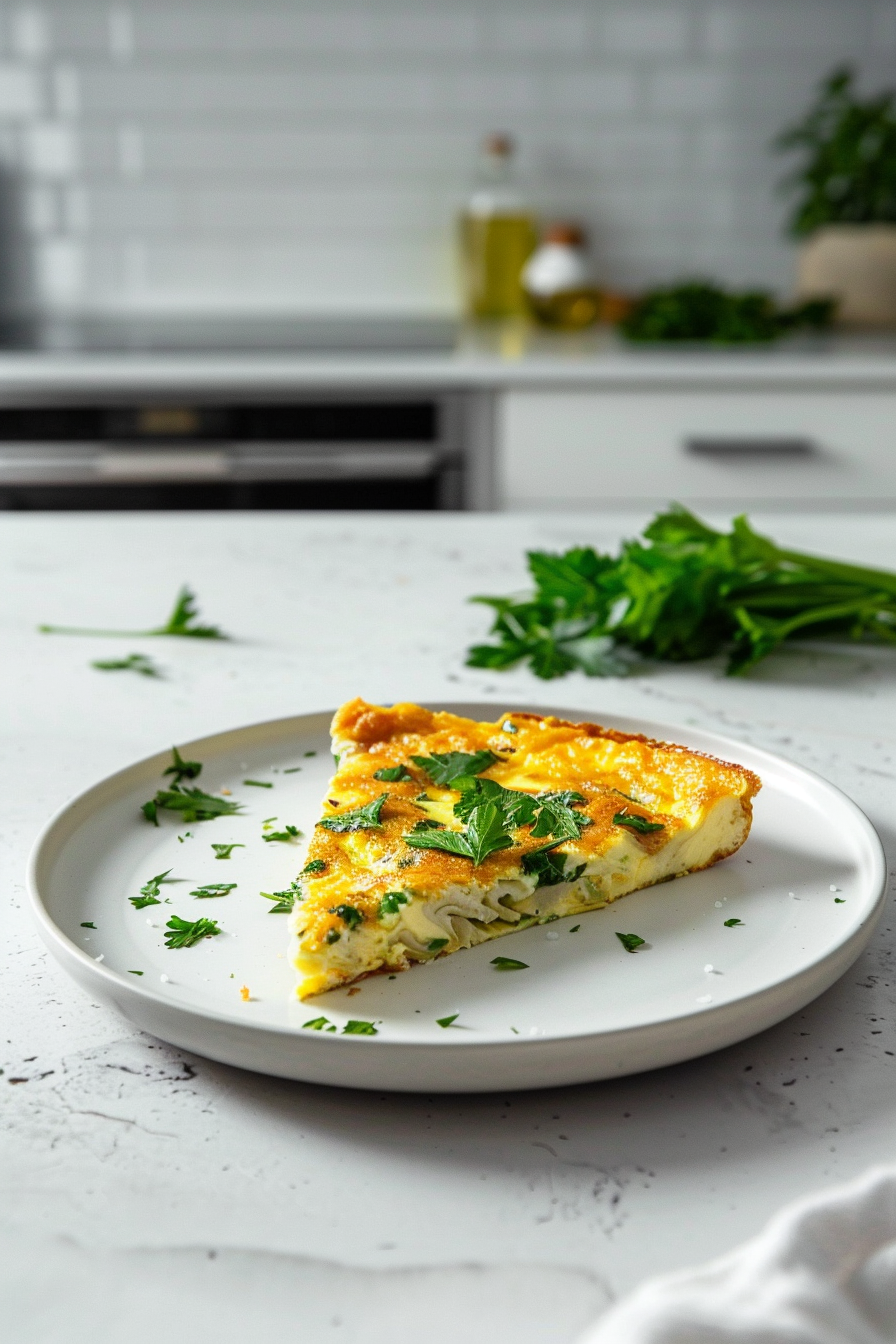 Preparing Keto Italian Artichoke Frittata