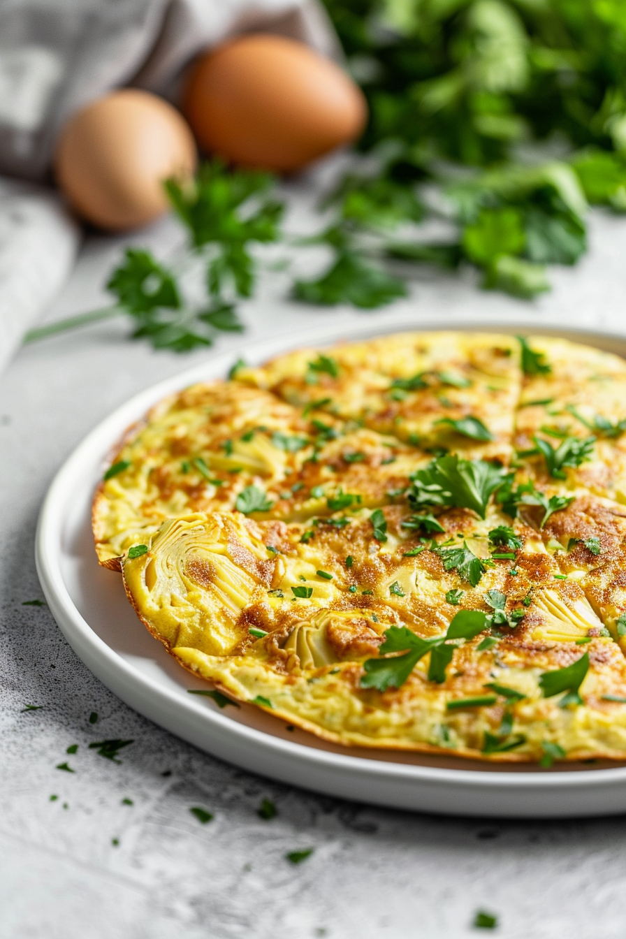 Keto Italian Artichoke Frittata