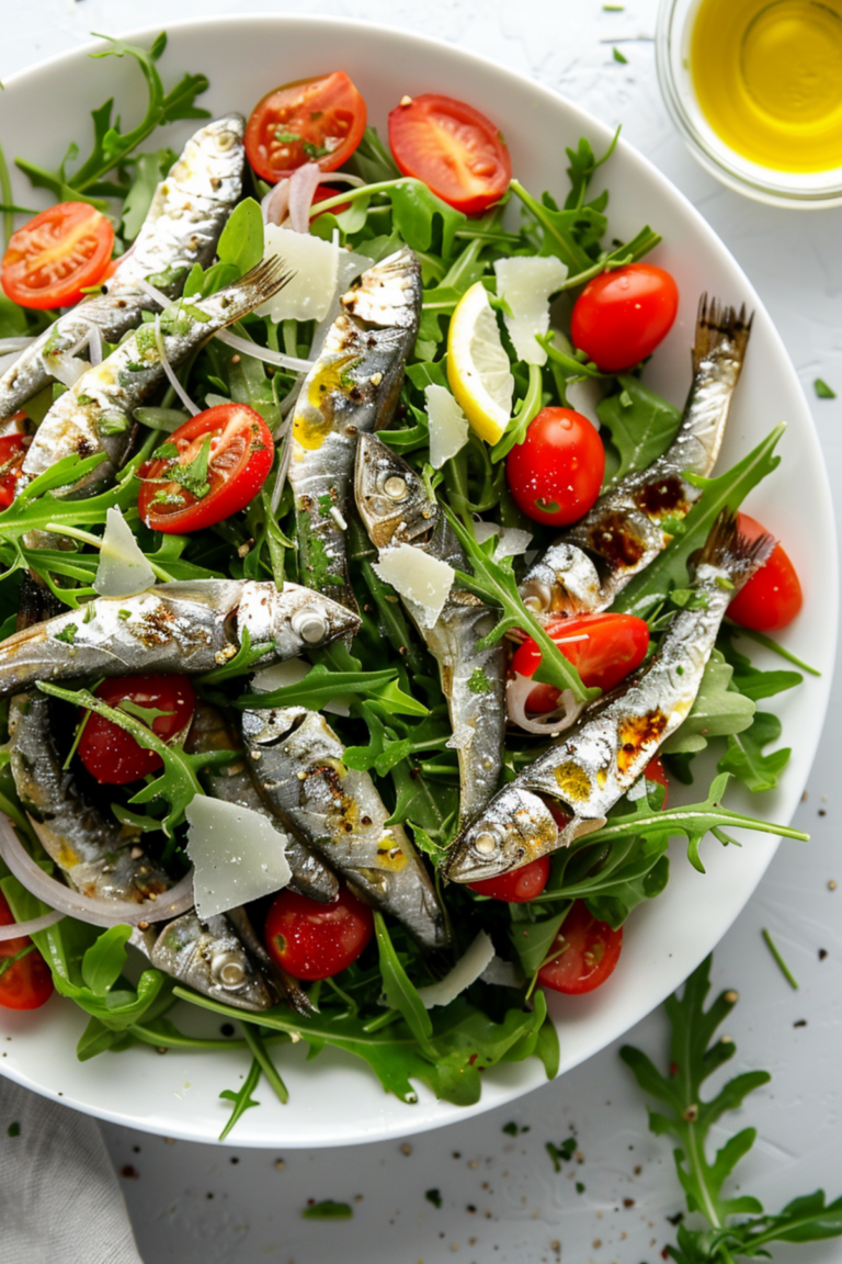 Keto Italian Sardine Salad with Fennel and Arugula_001