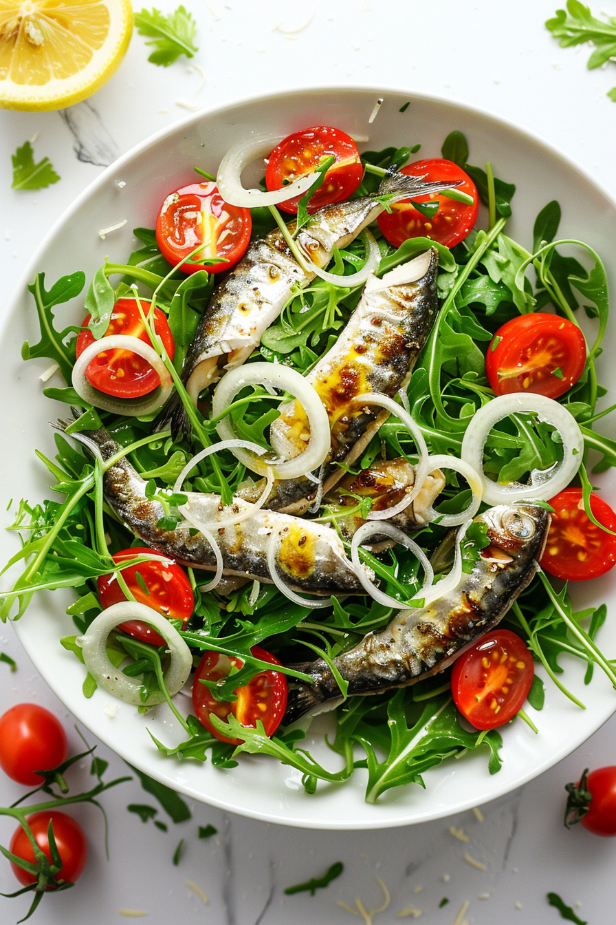 Fresh Ingredients for Keto Italian Sardine Salad