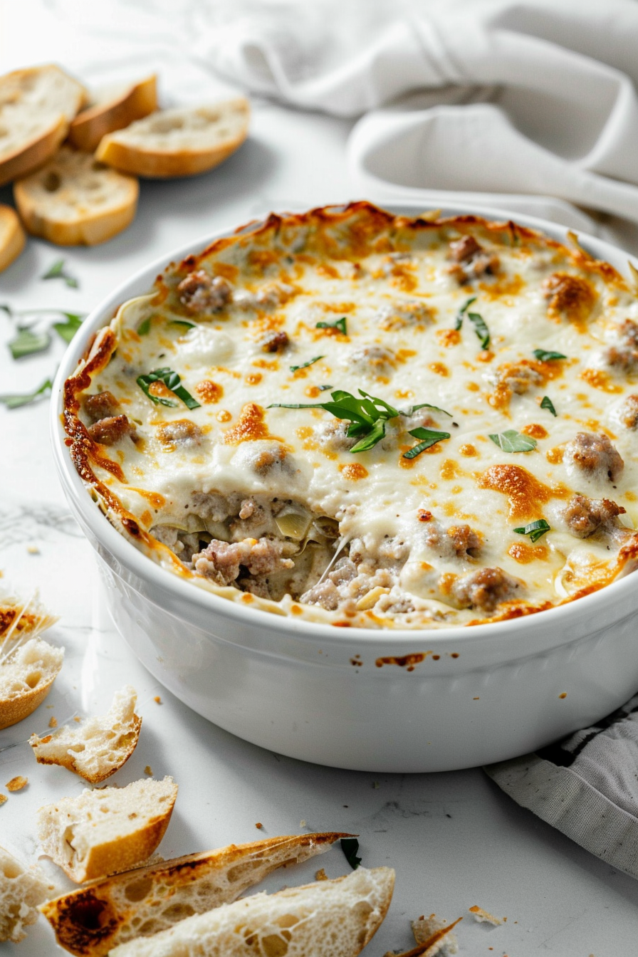 Creamy Keto Italian Sausage Dip