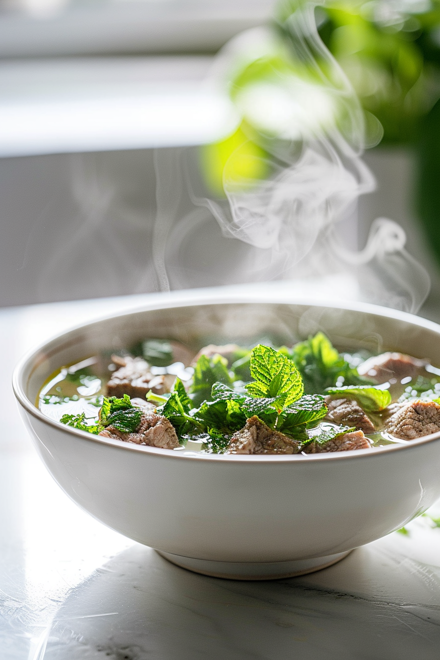 Keto Lamb and Mint Soup