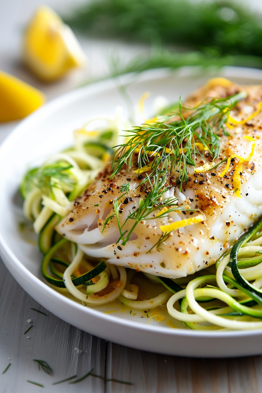 Preparing Keto Lemon Dill Cod