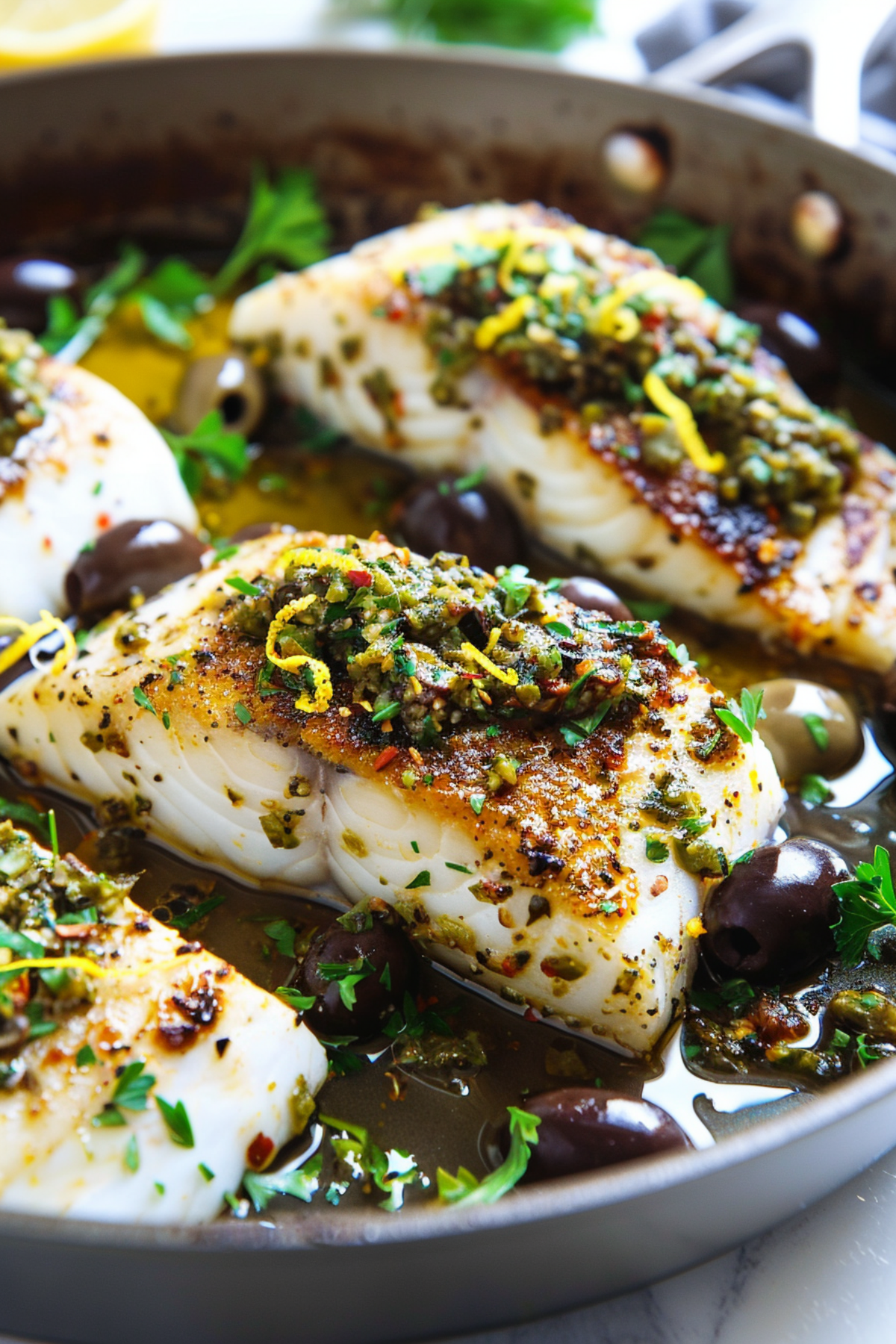 Keto Mediterranean Cod with Olive Tapenade_001