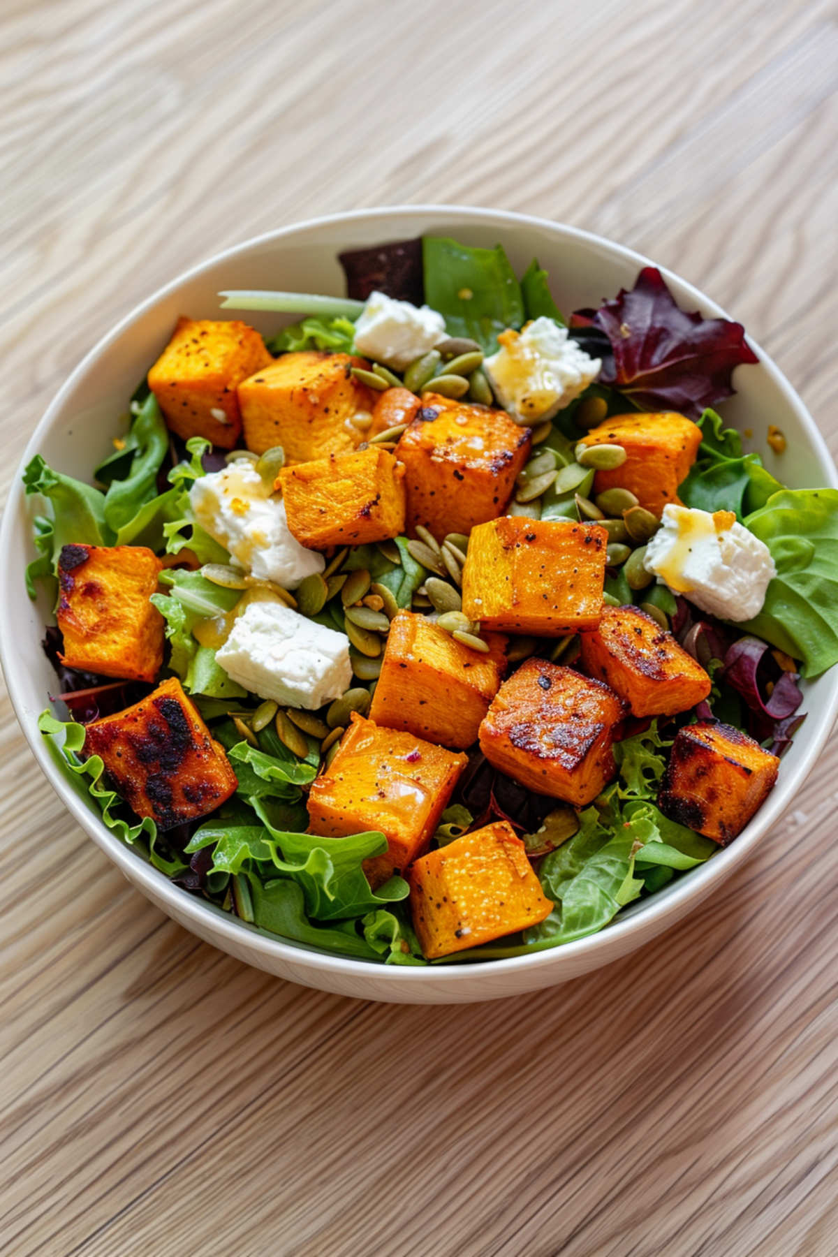 Keto Pumpkin and Goat Cheese Salad_001